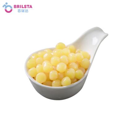 China Juice Brilsta Lower Price Egg Tart Jam Decorate Fiber Boba For Bubble Tea Milk Tea Cake Dessert for sale