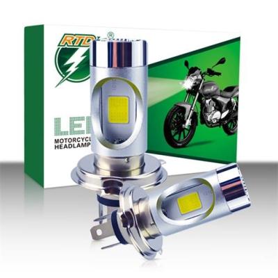 China Aluminum Motorcycle LED Headlight Bulbs High Low Beam 6000K 12V-85V H4 for sale