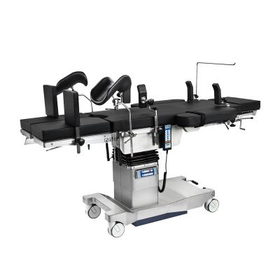 China Metal CE ISO Approved Full X-Ray 304SUS Car Arm Available Spring Gas General Surgery Operating Table With Large Casters for sale