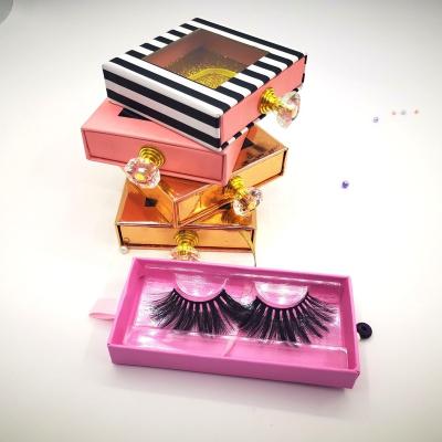 China Soft Strip 25mm 10D Fluffy Mink Eyelashes Luxury Cotton 100% 3D 10D Mink Eyelash Vendor With Box Custom EyeLashesh for sale