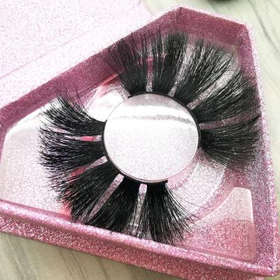 China 25-30 times manufacturer packaging 5d 100% Siberian strips mikiwi fur private label 25 mm 3d mink eyelashes seller with customize box for sale