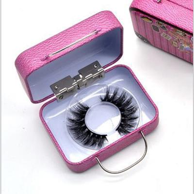 China Mini Suitcase Logo Eyelash Case Luggage 3D Mink Eyelash Case Private Label 3D Mink Lashes With Customer wholesale 2021 cotton soft band for sale