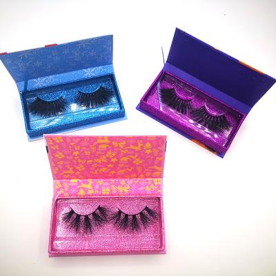 China Double 3D Layered Mink 2020 Wholesale Real 3D Eyelash Box Supplier Private Label Eyelash Box Custom Eyelash Packaging for sale