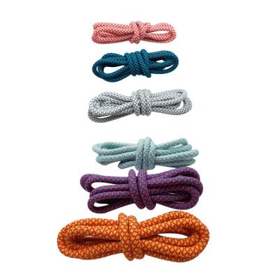 China Mingjia Custom Edition Round Woven Shoe Laces Round Color Shoelaces For Sports Shoes for sale