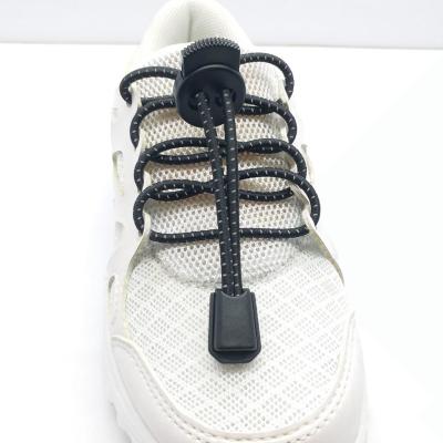 China OEM custom colored round elastic shoe laces for sale