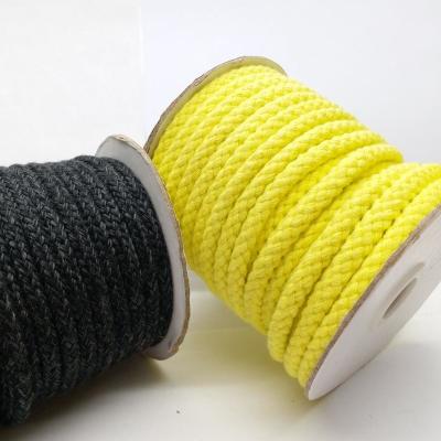 China Custom Handmade Soft 5Mm Cotton Round Cord , Cotton String For DLY Wall Hanging for sale