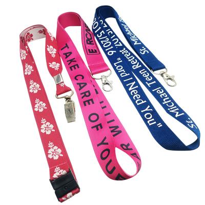 China Professional Factory Custom Good Color Fastness Screen Print Lanyard Sublimation Polyester for sale