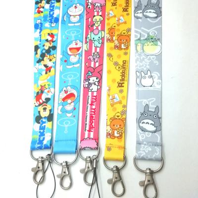 China Sublimation printing customized ID card lanyard neck strap for sale