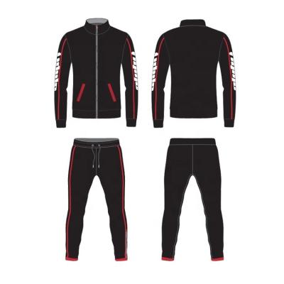 China Custom Made OEM Design Tracksuit Mens Plain Polyester QUICK DRY Custom Made Tracksuits Polyester Sweatsuit for sale