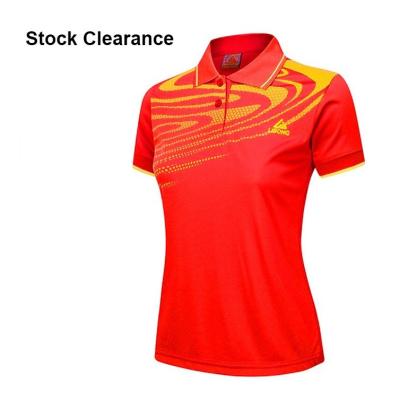 China Wholesale Actions Breathable Clearance Badminton Sportswear POLO T-shirts T-shirt Tank Top Uniform For Women Badminton for sale