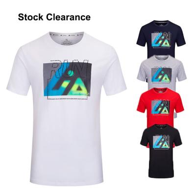 China Stock Breathable Clearance Oversized Plain Plus Size Cotton Sports Mens Tee T-shirt Tee Shirt For Men for sale