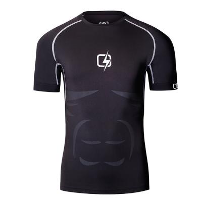 China Antibacterial Factory Fitness Clothing Men Short Sleeve T-Shirt GYM Wear for sale