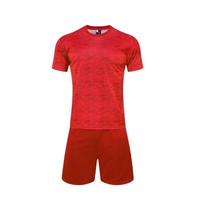 China In-stock men's soccer tracksuit football sportswear comfortable red custom ware men's jersey uniforms for sale