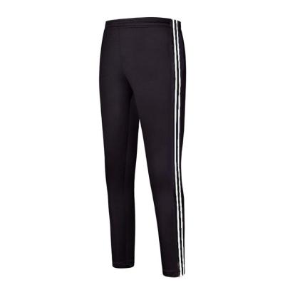 China Custom Wholesale Anti-wrinkle Mens Sports Polyester Track Pants With New Stripe Design for sale