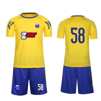 China New Arrival Breathable Children's Soccer Sportswear Child School Uniform Soccer Jersey High Quality Team Soccer Suit for sale