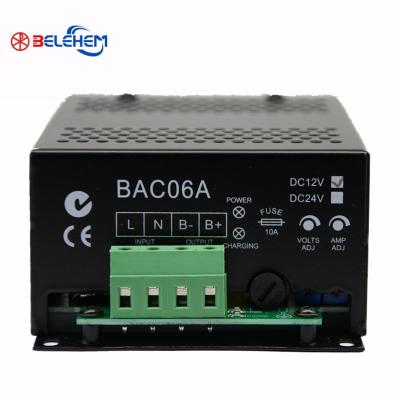 China battery charger generator 12V/24V 6A 143mm*96mm*55mm for sale