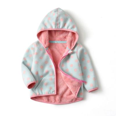 China Factory price warm warm coat boys girls babi open clothes thicken fleece jacket for sale