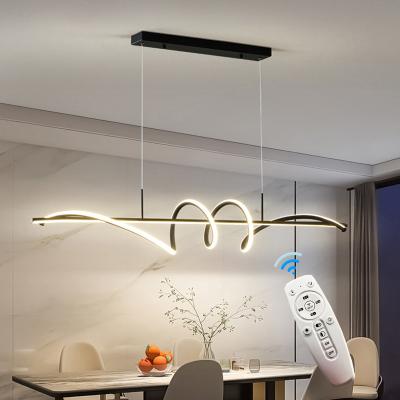 China Modern luxury custom decoration custom made living room decoration Villa Hotel Villa Lobby Aluminum Acrylic Led Ring Remote Control Pendant Light for sale