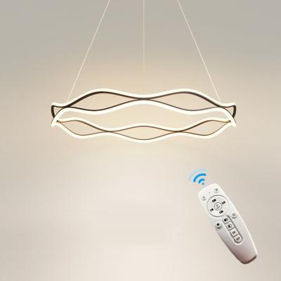 China Zhongshan Acrylic Aluminum Flexible Led Restaurant Modern Art Decorative Pendant Lighting Modern Luxury Lamps Chandelier for sale