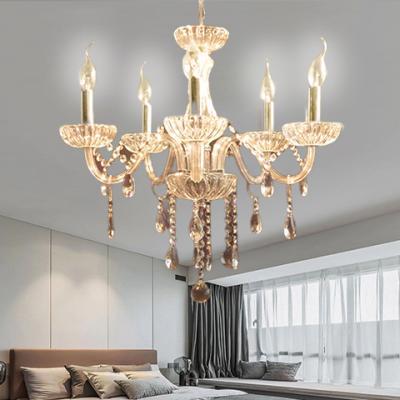 China Crystal Lights Luxury Indoor Lighting Chandelier Crystal Pendant Light Modern Home Decoration Luster De Cristal for sale