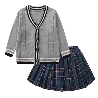 China OEM Spring and Autumn Children's School Uniform Primary School Clothing Skirts School Children Girls Meeting Uniform Set for sale