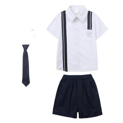 China School Factory Price European School Uniforms Colors Breathable Designs Summer Set For Girl And Boys for sale