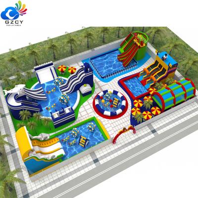 China Plato 0.55mm PVC Tarpaulin Inflatable Amusement Park Arean Planning Design for sale