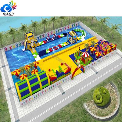 China Plato 0.55mm PVC Tarpaulin 2020 Inflatable Amusement Park Planning Design for sale