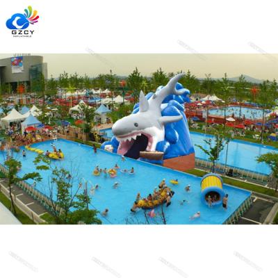 China factory with cheap price outdoor commercial inflatable water slide park china ground water park custom for sale