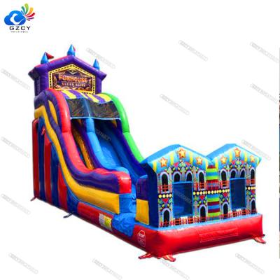 China Custom Wholesale Inflatable Dry Slide 0.55mmPVC Tarpaulin 0.55mmPVC Cartoon Inflatable Slide 0.55mm Inflatable Dry Slide for sale