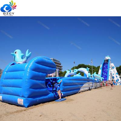 China Newest 0.55mmPVC Tarpaulin Inflatable Slide Swimming Pool Water Slide Super Giant Inflatable Water Slide For Adult for sale