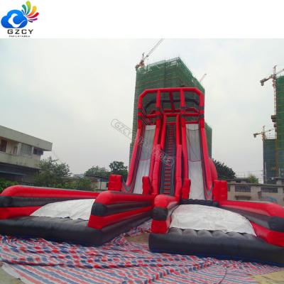 China PVC giant inflatable water slide and slide for adult and giant inflatable water slide for sale for sale