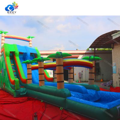 China 0.55mmPVC tarpaulin inflatable water slides with pool,inflatable slide,inflatable slip n slide slide for sale for sale