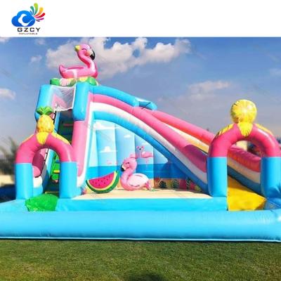 China PVC Best Selling Summer Exciting Games Slides Big Giant Inflatable Water Slide Water Slide for sale