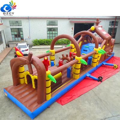 China 0.55mmPVC Tarpaulin Inflatable Boat Kids Bouncer/Fun Outdoor Pirate Pirate Ship Rides Pirate Ship For Sale for sale