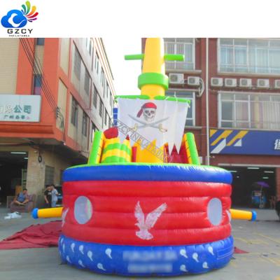 China For kids outdoor inflatable slide bouncer jake pirate ship battle combo games birthday toys for sale for sale