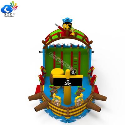 China For Birthday Kids Inflatable Castle Slide Inflatable Bounce Pirate Ship For Rental for sale