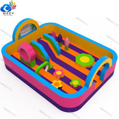 China Plato 0.55mm PVC Tarpulin Commercial Inflatable Playground Bounce Castle Inflatable Park for sale