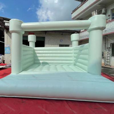 China Green PVC Inflatable Bounce House Wedding Inflatable Bouncer Castle For Sale for sale