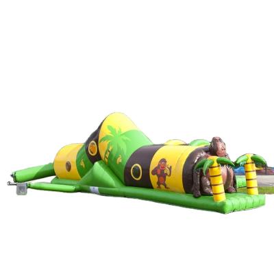 China Children Equipment Toy Course Obstacle Course PVC Tarpaulin Inflatable Waterproof And Fire Resistance Combo Course for sale