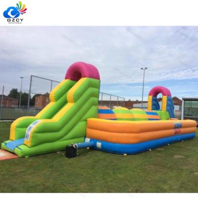 China Latest Design PVC Inflatable Wipeout Big Ball Games Funny Inflatable Wipeout Yard for sale