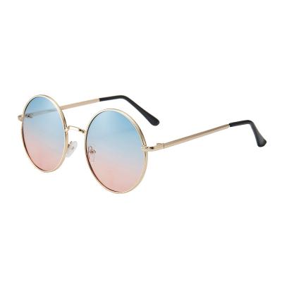 China Fashion Sunglasses 2022 Male Mirror Oculos Female De Sol Black Alloy Sun Glasses For Women Designer Sunglasses Retro Round Pink Brand for sale