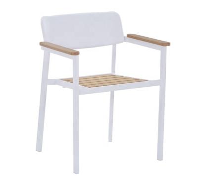 China SHENGFANG Modern Modern Plastic Wood and Metal Plate Chair Outdoor Furniture for sale