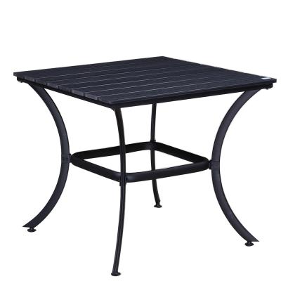 China Modern Garden Furniture WPC Plastic Wood Dining Table for sale