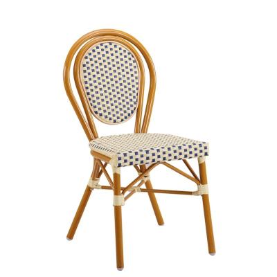 China Leisure B187 Outdoor Look Bamboo Rattan Stack Chair for sale