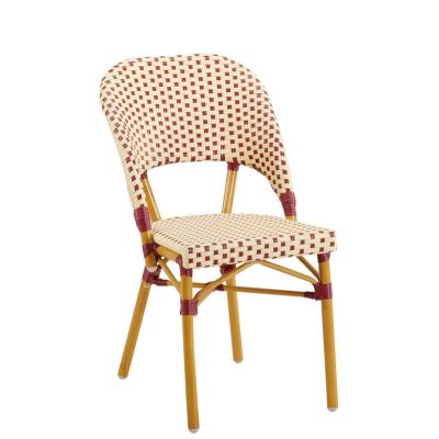 China Leisure B188 French Look Bamboo Frame Rattan Cafe Chairs for sale