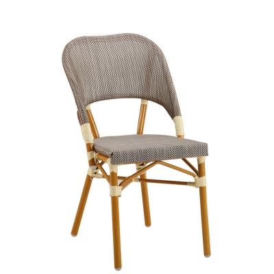 China B188 Leisure Style French Mesh Rattan Patio Dining Chair for sale