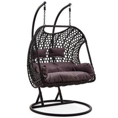 China Modern Outdoor Furniture NO.L04 Garden Balcony Rattan Hanging Indoor Swing Egg Chair for sale