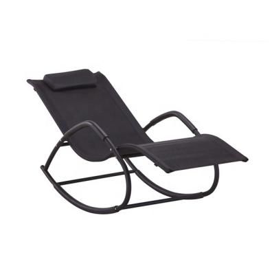 China SHENGFANG Contemporary Modern Outdoor Metal Weightless Folding Rocking Chair for sale