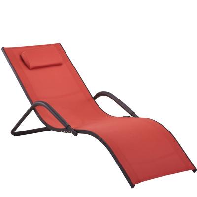 China Y09 Modern Beach Bed PVC Mesh Garden Lounge Chair for sale